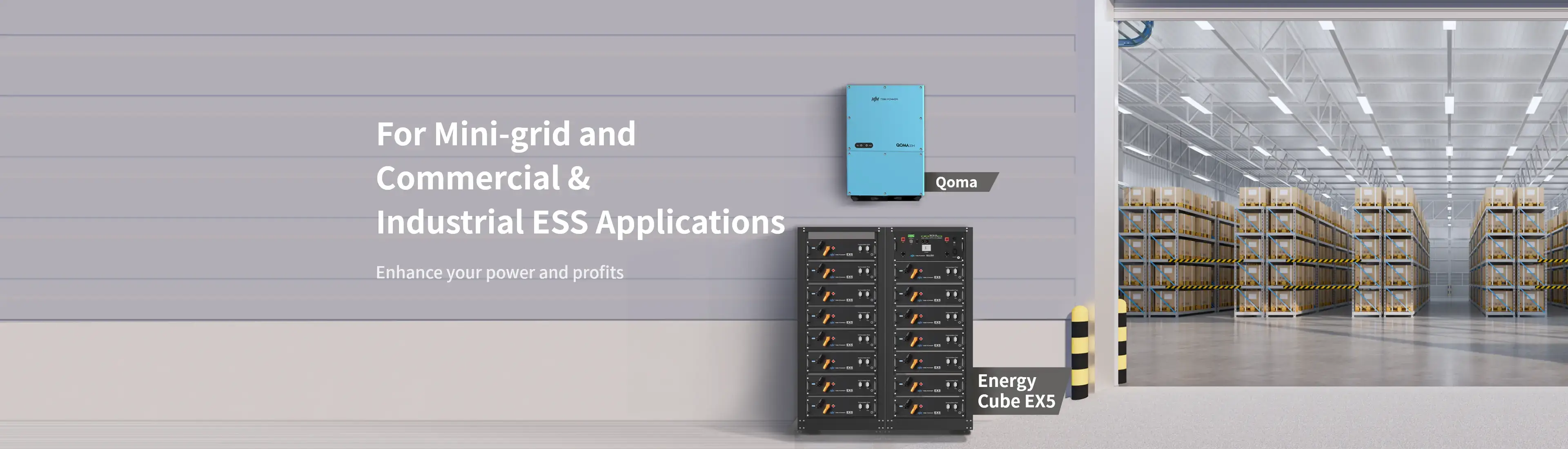 Qoma33H/H-R solar battery inverter for mini-grid & Industrial and commercial energy storage applications